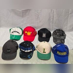 Blue and Black Cap